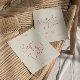 Retro Colorful Whimsical Funky Fun Einzigartige Ho Save The Date