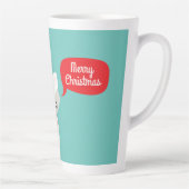 Retro Colors Christmas Fox Milchtasse (Rechts)