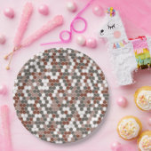 Retro colors dots pattern pappteller (Party)