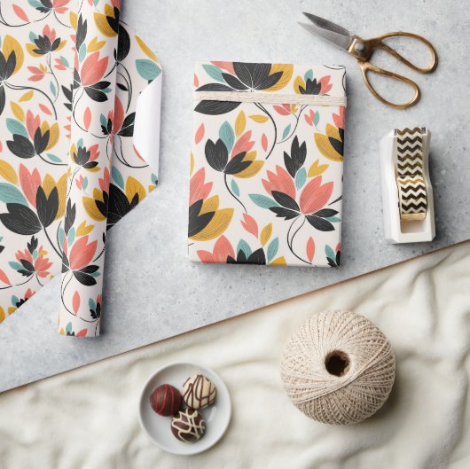 Retro Colors  Geschenkpapier (Kunsthandwerk)