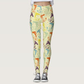 Retro Colors Haartrockner Entlüfter Gemustert Leggings (Vorderseite)