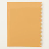 Retro Colors Orange Pink Gold Streifen Name Planer (Rückseite)