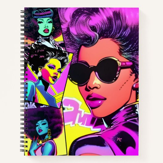 Retro Comic Art Notizblock (Vorderseite)