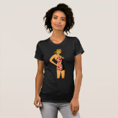 Retro Comic Badeanzug Girl T-Shirt - Vintager Char (Vorne ganz)