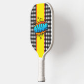 Retro-Comic-Blasen Pickleball Schläger (Links)