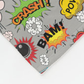 Retro Comic Book Action Words Fleecedecke (Ecke)