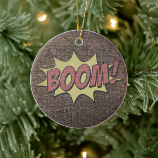 Retro-Comic-Book-BOOM! - Pop-Art-Keramik-Ornament Keramik Ornament