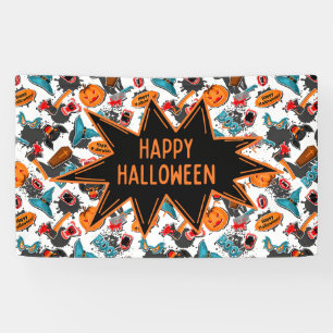Retro-Comic-Book-Halloween Banner