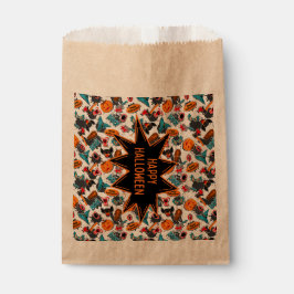 Retro Comic Book Halloween Geschenktütchen