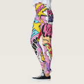 Retro-Comic-Book-Pop-Art-Collage Leggings (Links)