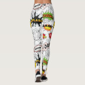 Retro-Comic-Book-Pop-Art-Leggings Leggings (Rückseite)