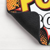 Retro Comic Book POW BOSS! Action Office Mousepad (Ecke)