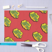 Retro Comic Book Style Happy New Year Seidenpapier (Handwerk)