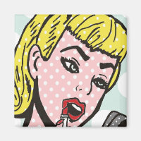 Retro Comic Book Süsse Magnet