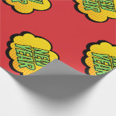 Retro-Comic Buchstil Neues Jahr Geschenkpapier (Ecke)