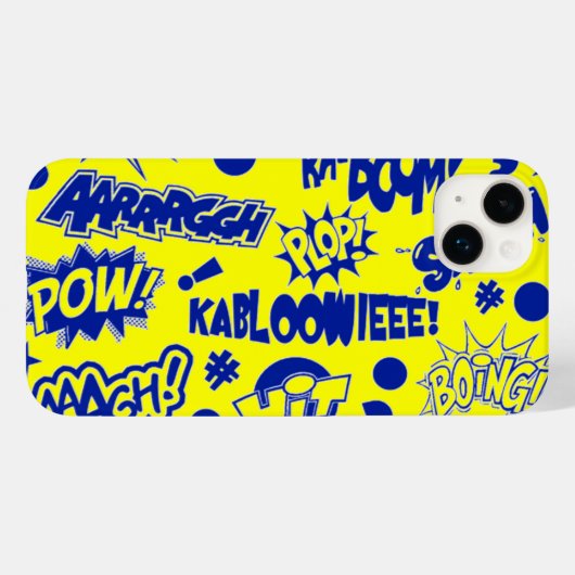 Retro Comic Call Outs Case-Mate iPhone Hülle (Rückseite (Horizontal))