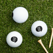 Retro-Comic-Dialog-Raster-Golfbälle Golfball (Insitu Gras)