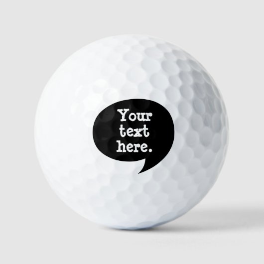 Retro-Comic-Dialog-Raster-Golfbälle Golfball (Vorderseite)
