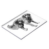 Retro Comic Dog Notebook Notizblock (Linke Seite)