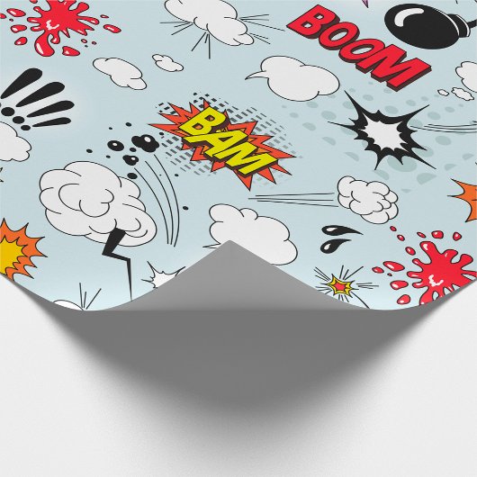 Retro Comic Explosion Pop Art Geschenkpapier