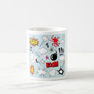 Retro Comic Explosion Pop Art Kaffeetasse