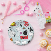 Retro Comic Explosion Pop Art Pappteller (Party)