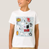 Retro Comic Explosion Pop Art T-Shirt (Vorderseite)