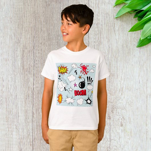 Retro Comic Explosion Pop Art T-Shirt