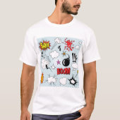Retro Comic Explosion Pop Art T-Shirt (Vorderseite)