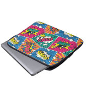 Retro Comic Explosionen - farbenfrohe Pop Art Desi Laptopschutzhülle (Vorne Knopf)