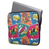 Retro Comic Explosionen - farbenfrohe Pop Art Desi Laptopschutzhülle (Vorderseite Links)