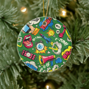 Retro-Comic-Gadgets - Pop-Art Keramik Ornament