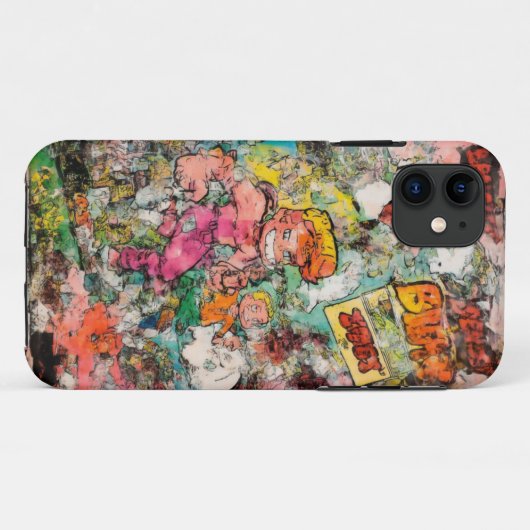 Retro Comic Hero Mobile Fall Case-Mate iPhone Hülle (Rückseite (Horizontal))