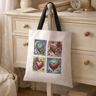 Retro Comic Herzlich Vintager Pop Art Tasche