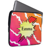 Retro-Comic Laptopschutzhülle (Vorne Rechts)