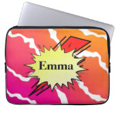 Retro-Comic Laptopschutzhülle (Vorderseite)