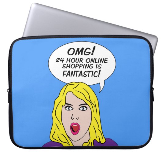 RETRO-COMIC Notebook-Ärmel Laptopschutzhülle (Vorderseite)