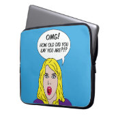RETRO-COMIC Notebook-Ärmel Laptopschutzhülle (Vorderseite Links)