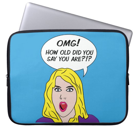 RETRO-COMIC Notebook-Ärmel Laptopschutzhülle (Vorderseite)