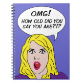 RETRO-COMIC-Notebook Notizblock (Vorderseite)