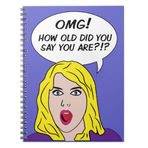 RETRO-COMIC-Notebook Notizblock