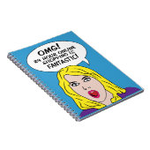 RETRO-COMIC-Notebook Notizblock (Rechte Seite)