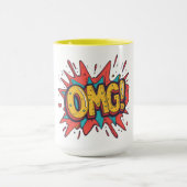Retro-Comic-“OMG!”-Pop-Art-Kaffeetasse Tasse (Zentrum)