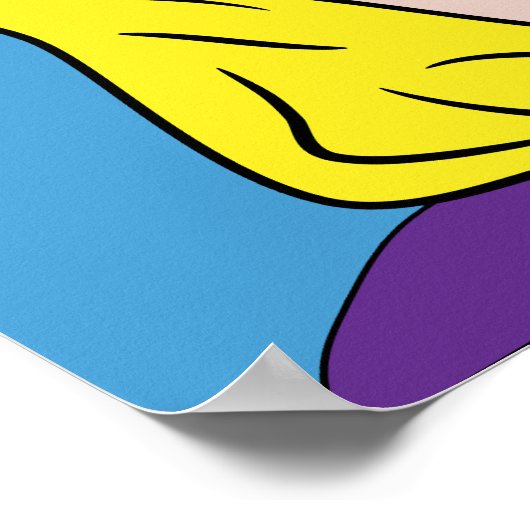 ReTRO-COMIC-Plakat Poster (Ecke)