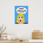 ReTRO-COMIC-Plakat Poster (Küche)