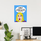 ReTRO-COMIC-Plakat Poster (Heimbüro)