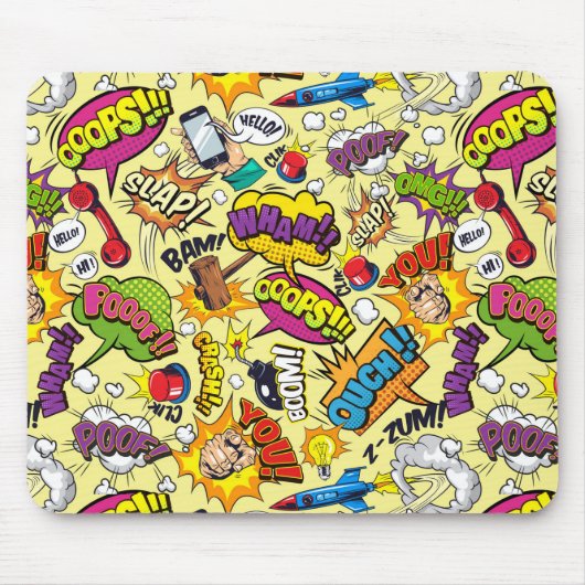 Retro Comic Pop Art Mouse Pad Magie Mousepad (Vorne)