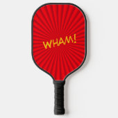 Retro-Comic-Pop-Art-Name nach Maß Pickleball Schläger (Vorderseite)
