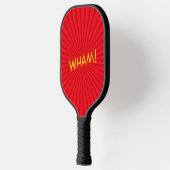 Retro-Comic-Pop-Art-Name nach Maß Pickleball Schläger (Links)