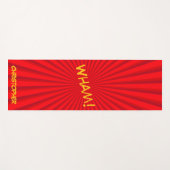 Retro-Comic-Pop-Art-Name nach Maß Yogamatte (Vorderseite (Horizontal))